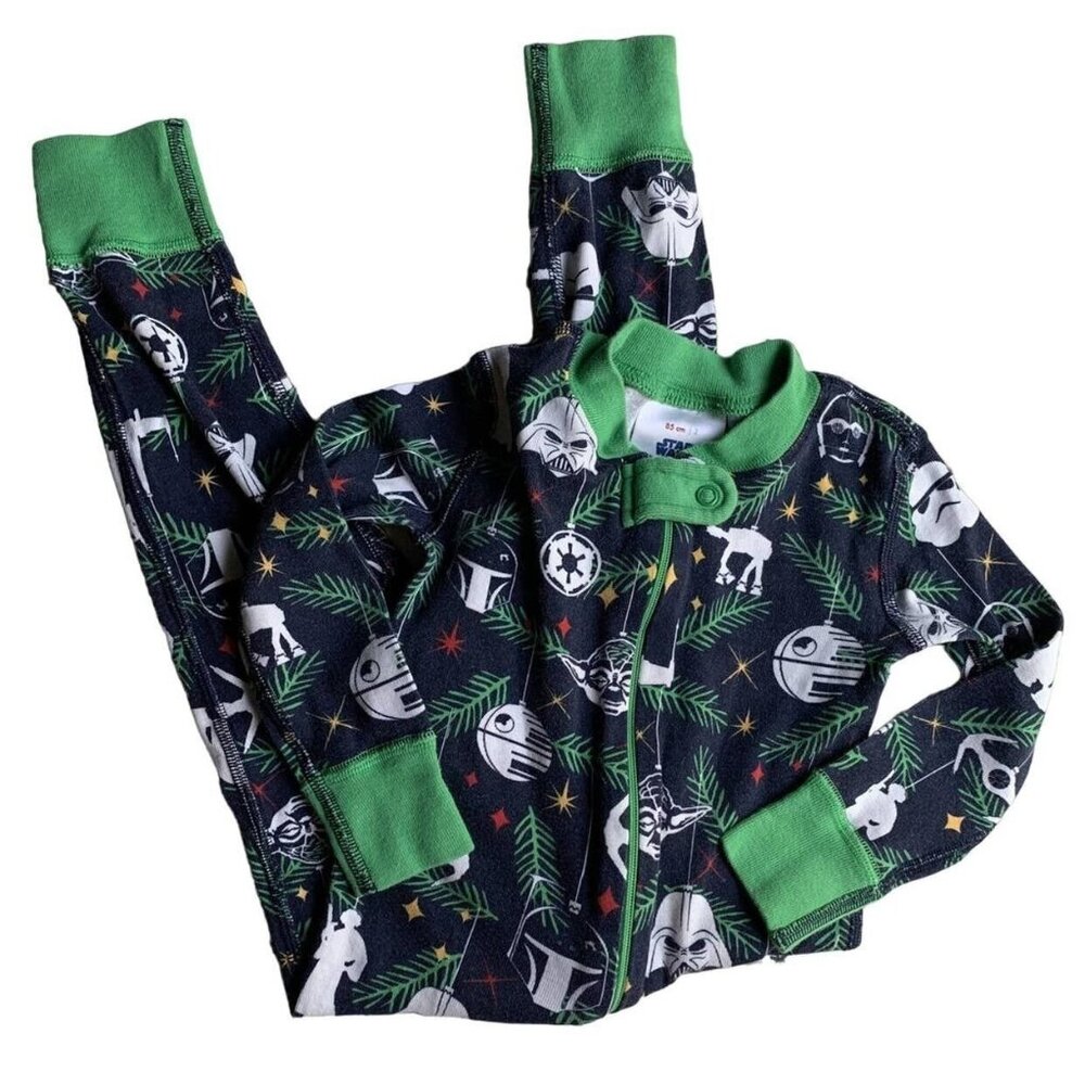 Hanna Andersson Christmas Star Wars Zipper Sleeper